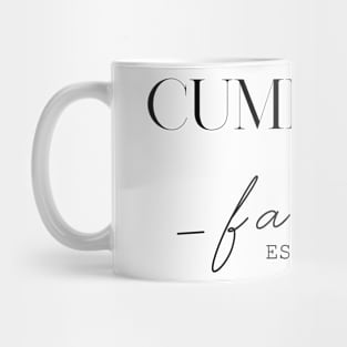 Cummings Family EST. 2020, Surname, Cummings Mug